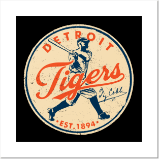 Vintage Detroit Tigers 3 by Buck Tee Posters and Art